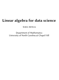 Image of e-Book - Linear Algebra for Data Science