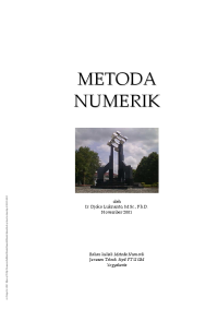 Image of e-Book Metoda Numerik