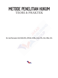 Image of e-Book - Metode Penelitian Hukum: Teori dan Praktek