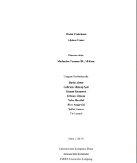 Image of e-Book Modul Praktikum Aljabar Linier