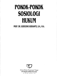 Image of e-Book - Pokok-Pokok Sosiologi Hukum