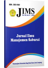 Image of JIMS - Jurnal Ilmu Manajemen Saburai (Vol 10, No.2, 2024)