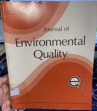 Image of Journal  Of Environmental Quality Vol. 21 No. 2 April - June 1992