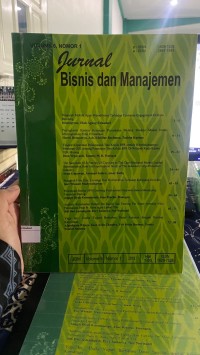 Image of Jurnal Bisnis dan Manajemen Vol. 6 No. 1 2019