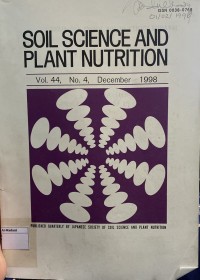 Image of Soil Science And Plant Nutrition Vol. 44 No. 2 June 1998