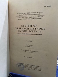 Image of System of Research Methods In Soil Science