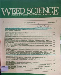 Image of Weed Socience Vol.37 No. 4 July 1989