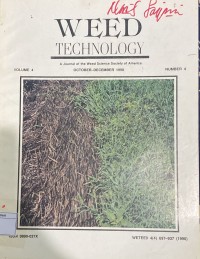 Image of Weed Technology Vol. 4 No. 4 October - December 1990