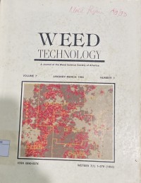 Image of Weed Technology Vol. 7 No. 1 January - March 1993